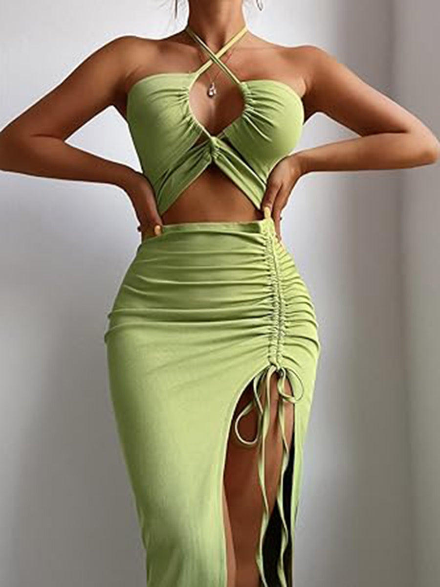 Midi Halter Dresses