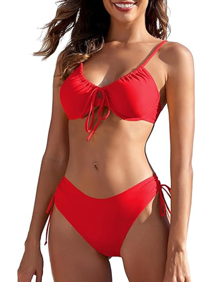 Neckless Swimwear High Waisted Swimsuit