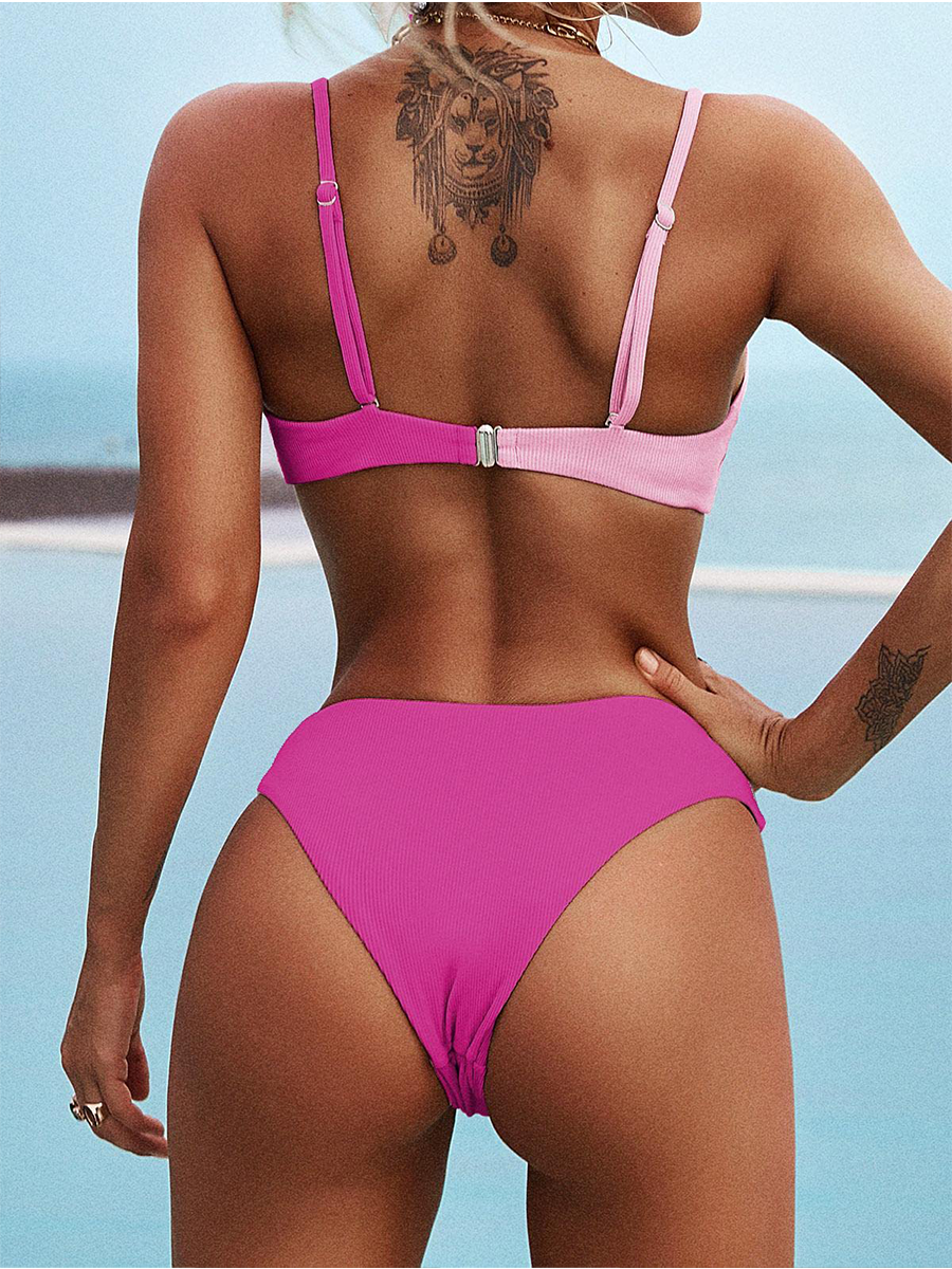 O-Ring Halter Bikini Two Piece Set