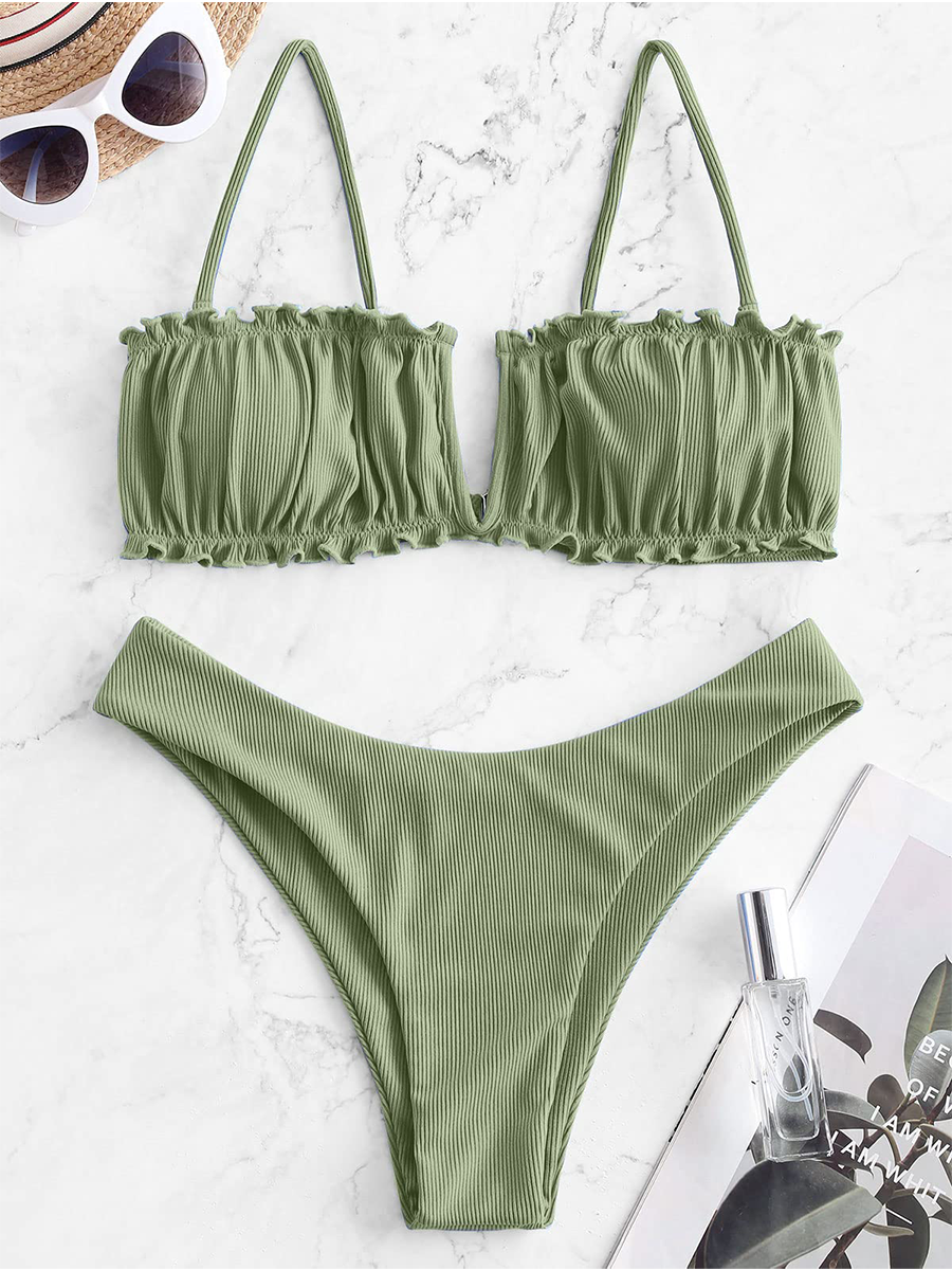 Pleated Lace-Up
