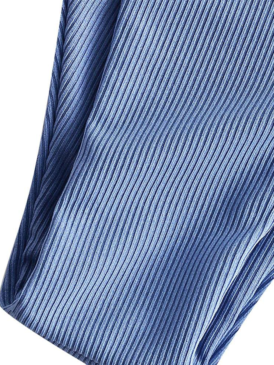 Pleated Lace-Up