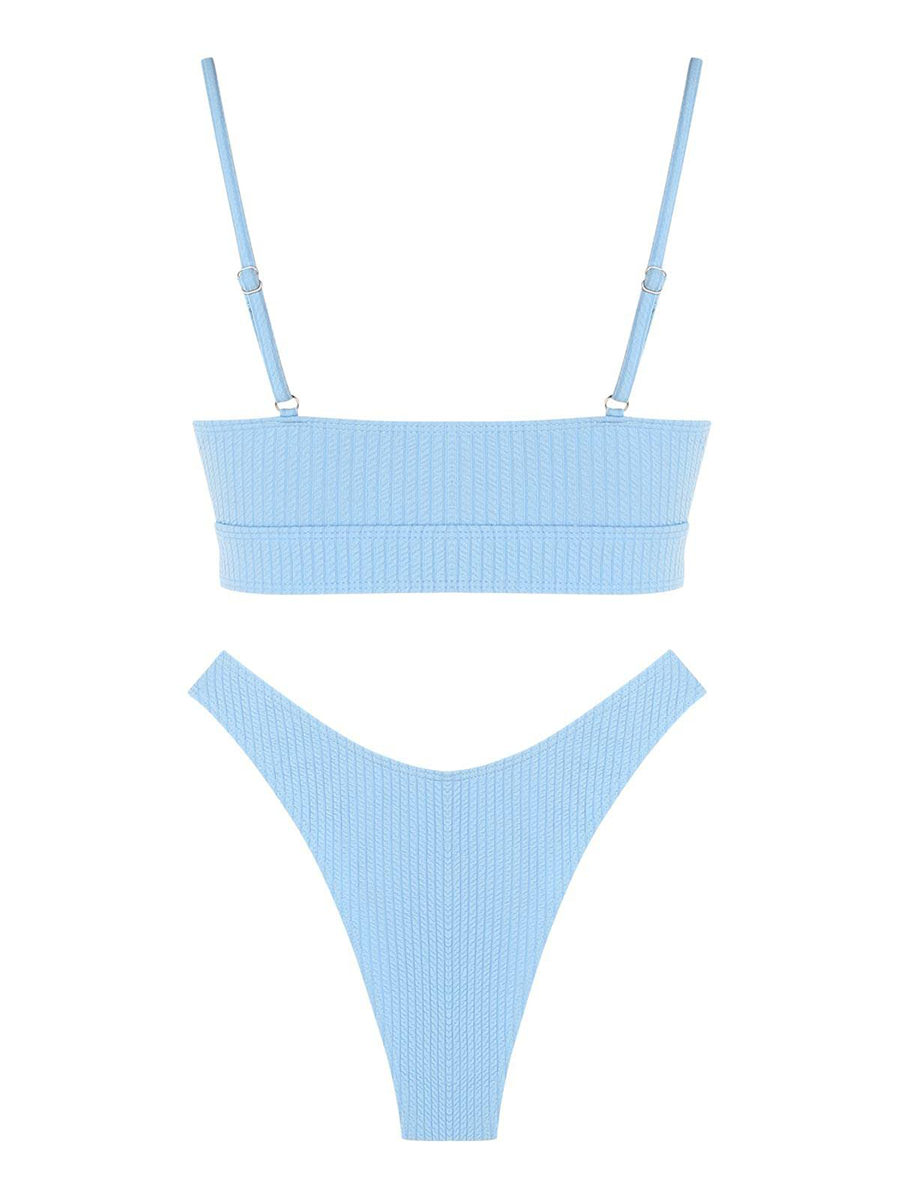 Ribbed High Split