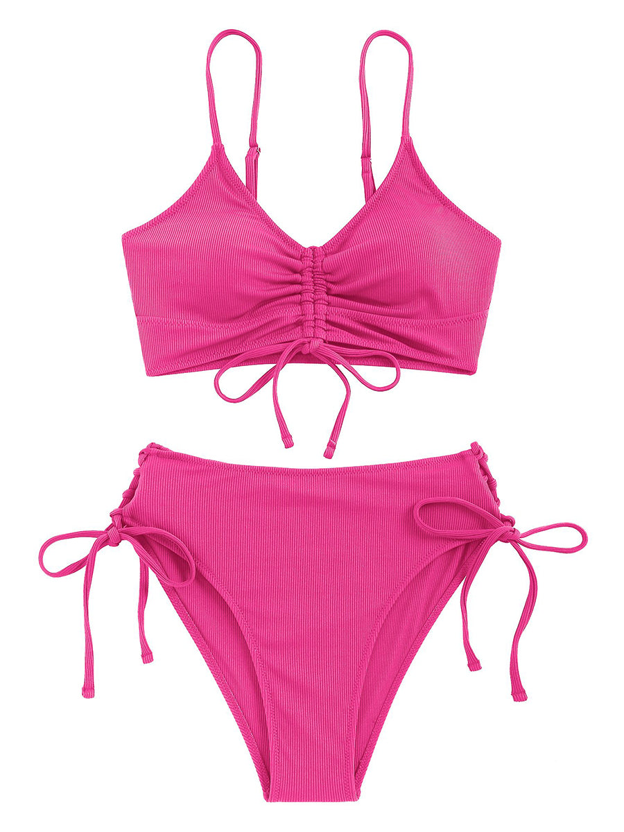 Ruffle Tie Bikini Set