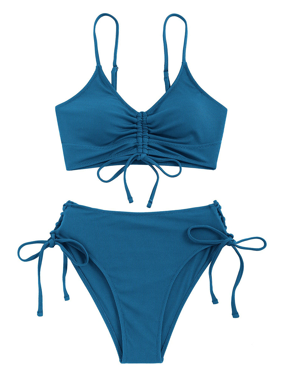 Ruffle Tie Bikini Set