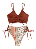 Ruffle Tie Bikini Set