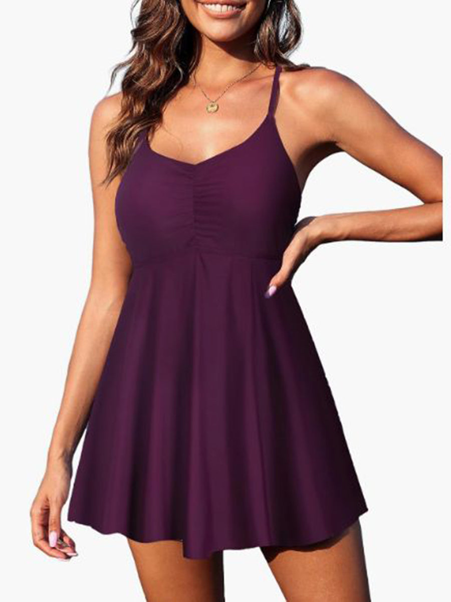 Ruffle Tummy Control with Skirt Swimsuit