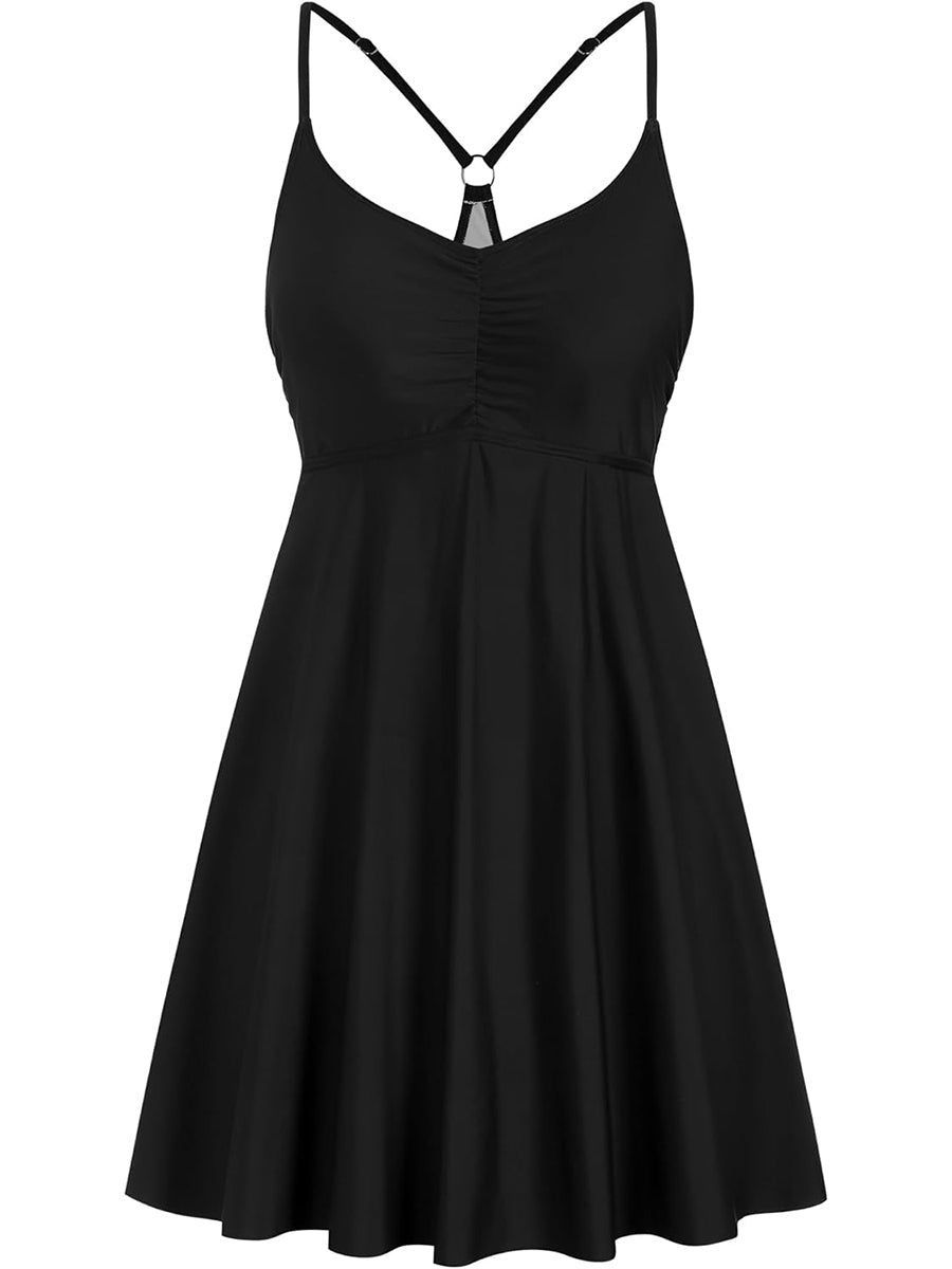 Ruffle Tummy Control with Skirt Swimsuit