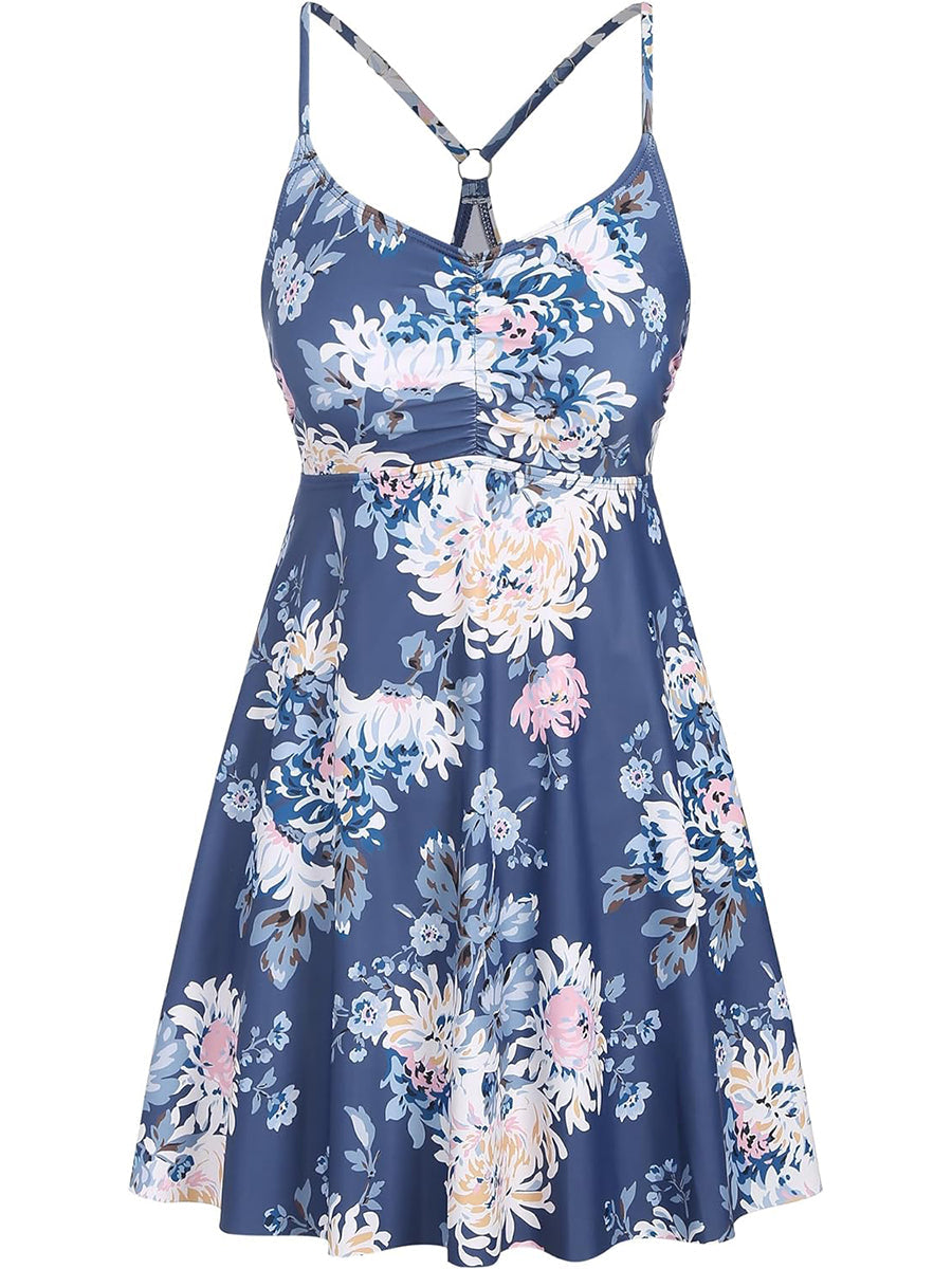 Ruffle Tummy Control with Skirt Swimsuit