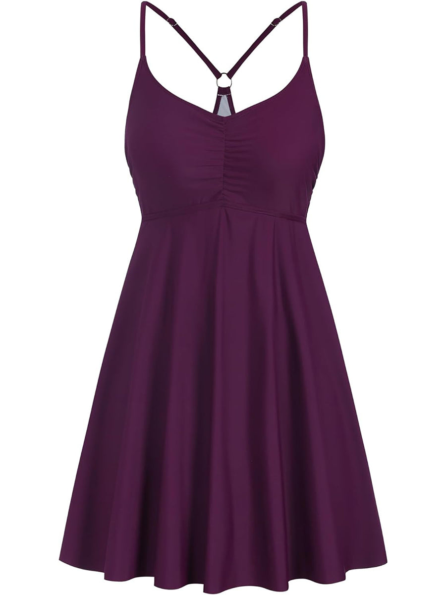 Ruffle Tummy Control with Skirt Swimsuit