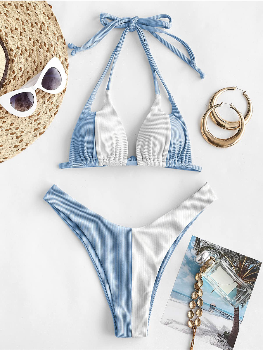 Spaghetti Straps In Clashing Colors