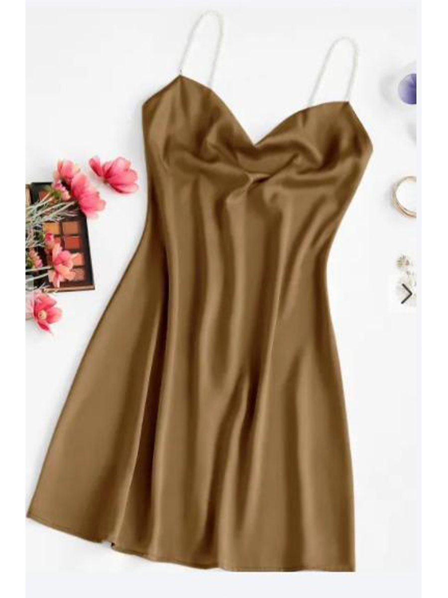 Spaghetti Strap One-piece Dress