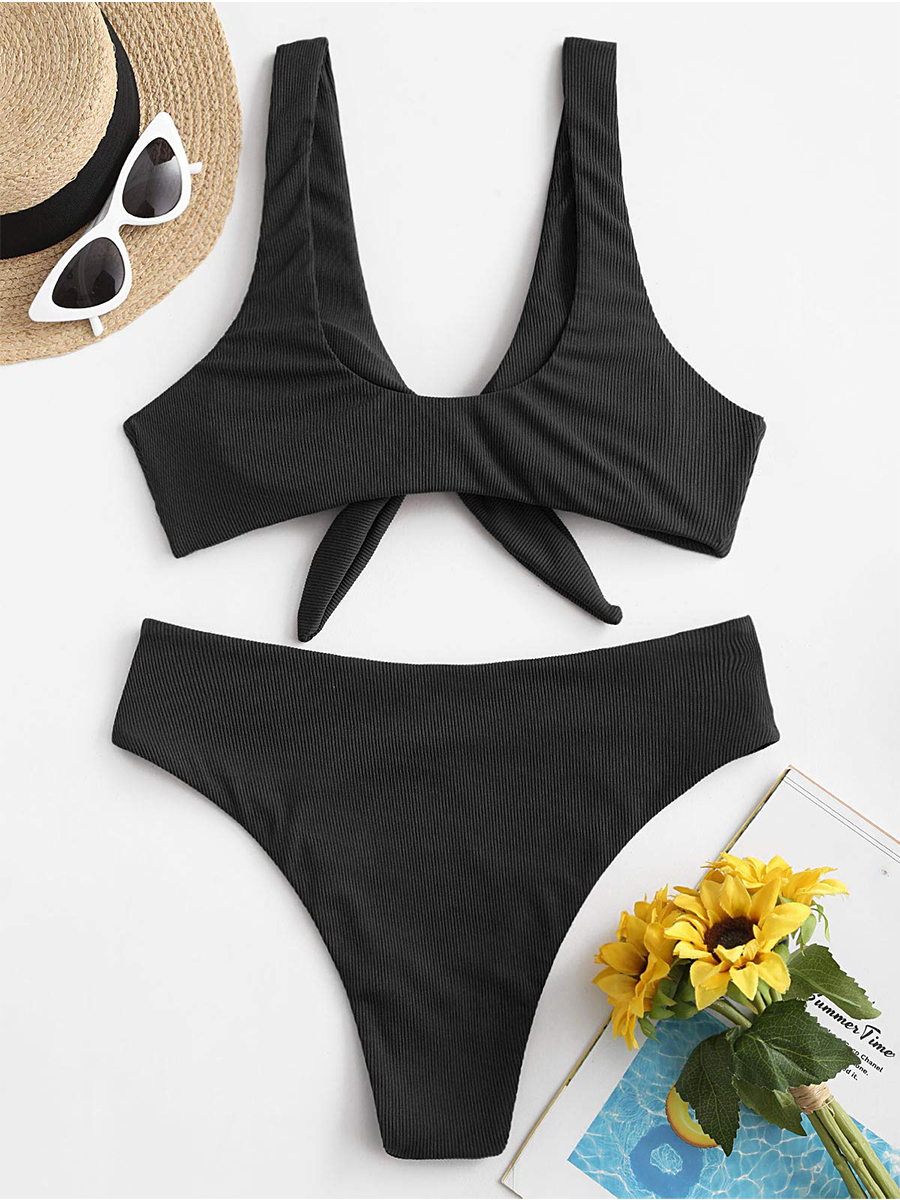 Tie Front Knot Bikini