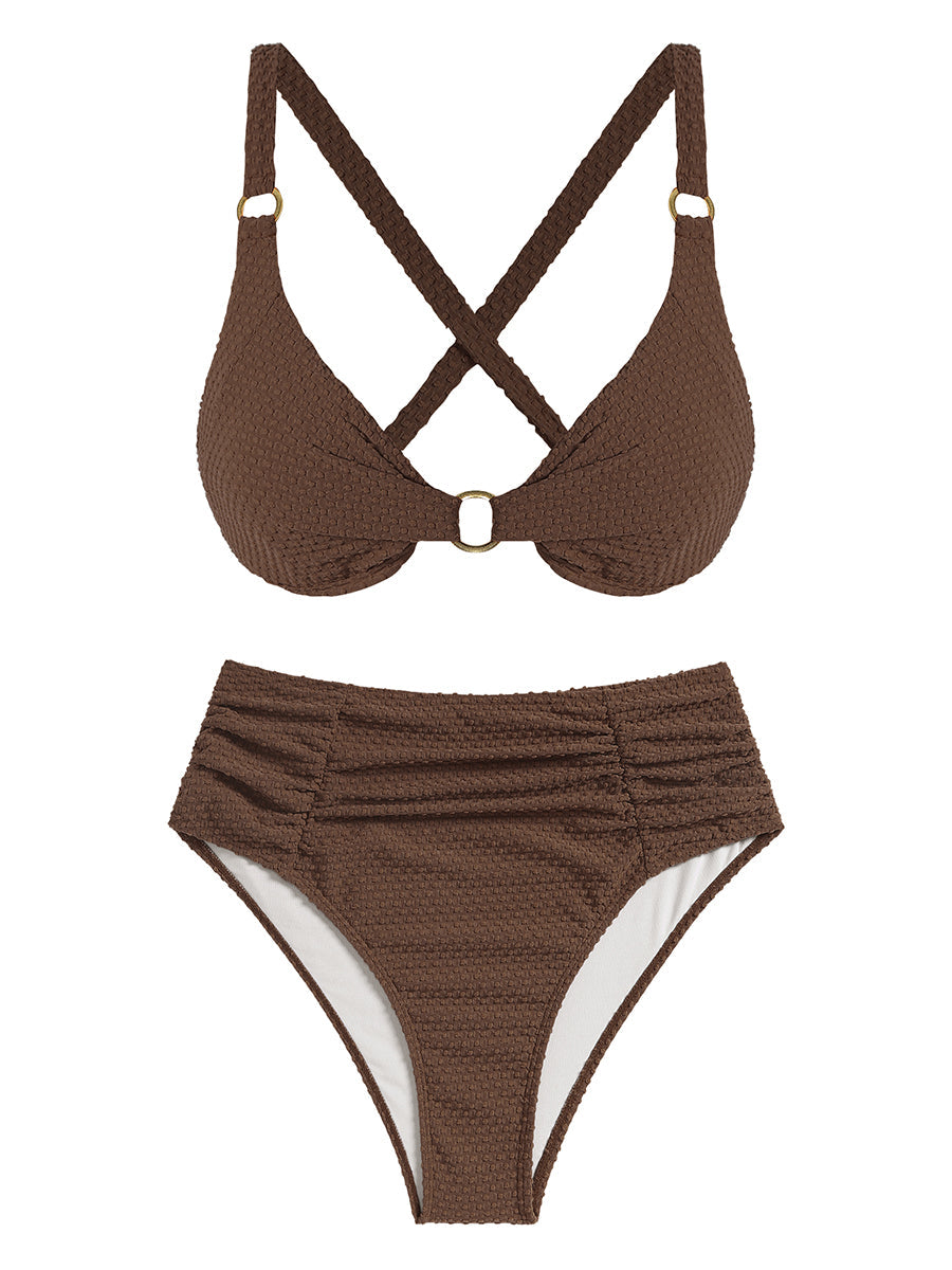 Underwire O Ring Tie Back Bikini