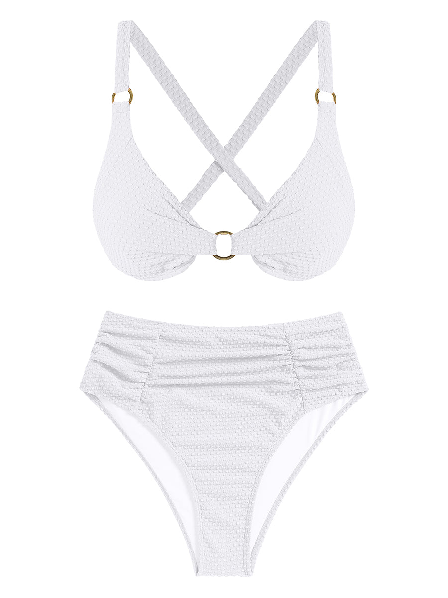 Underwire O Ring Tie Back Bikini