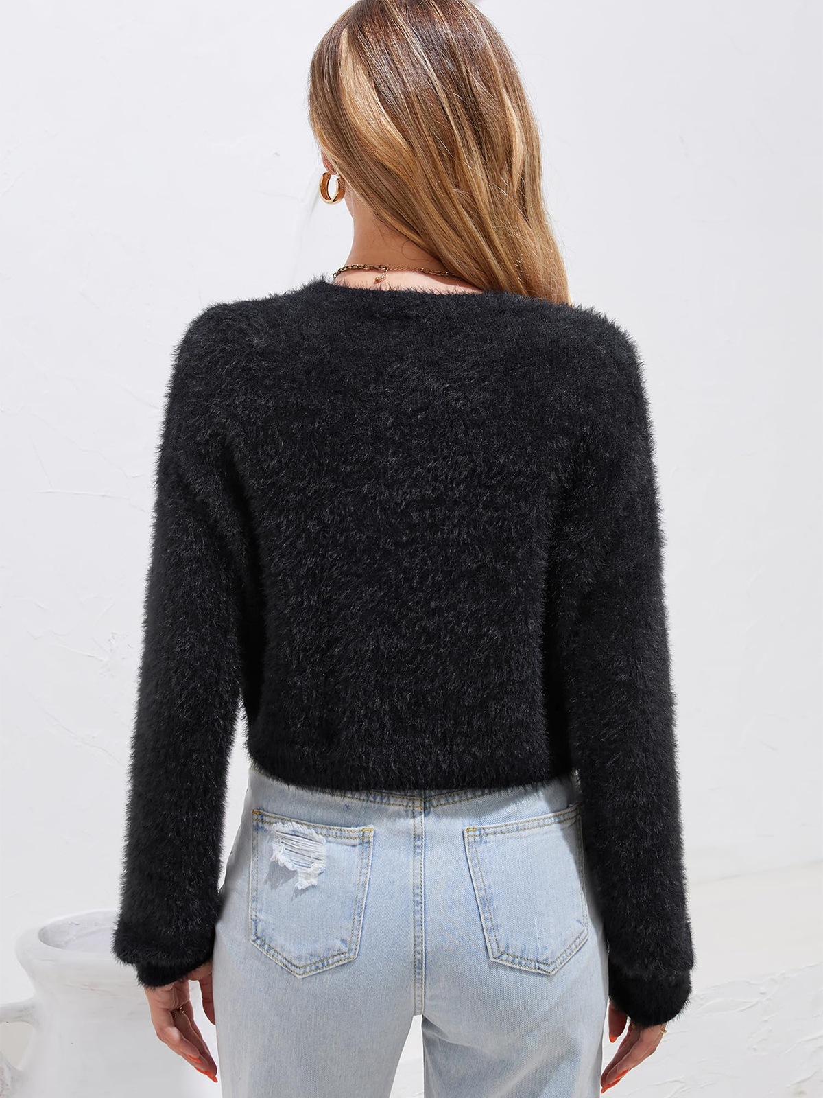 Fluffy Printed Long Sleeve
