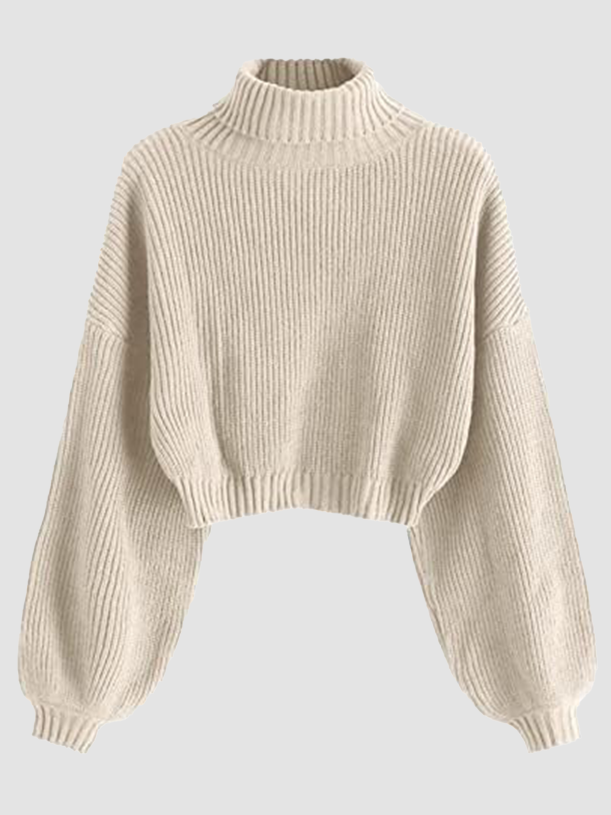 High Neck Long Sleeve Sweater