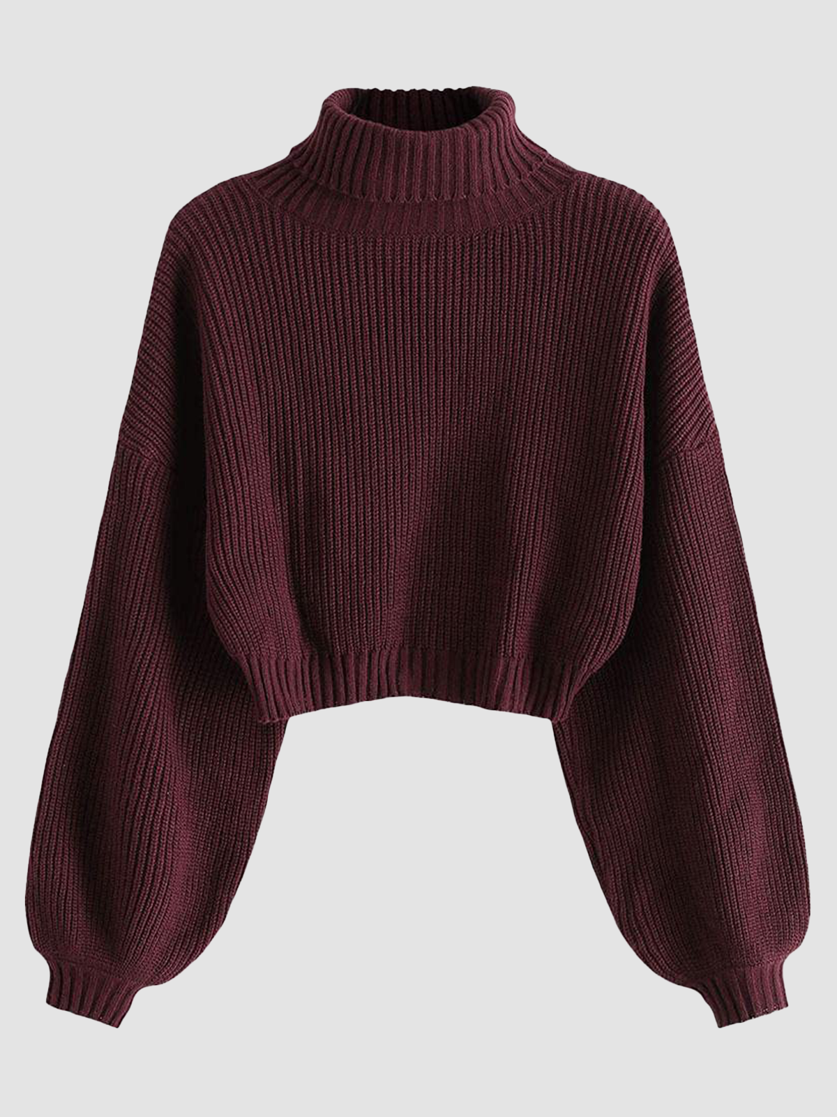High Neck Long Sleeve Sweater