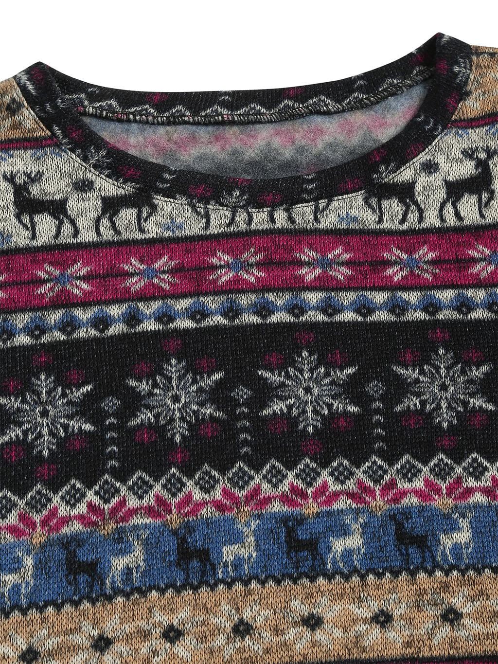 Tribal Pattern Knit Sweater