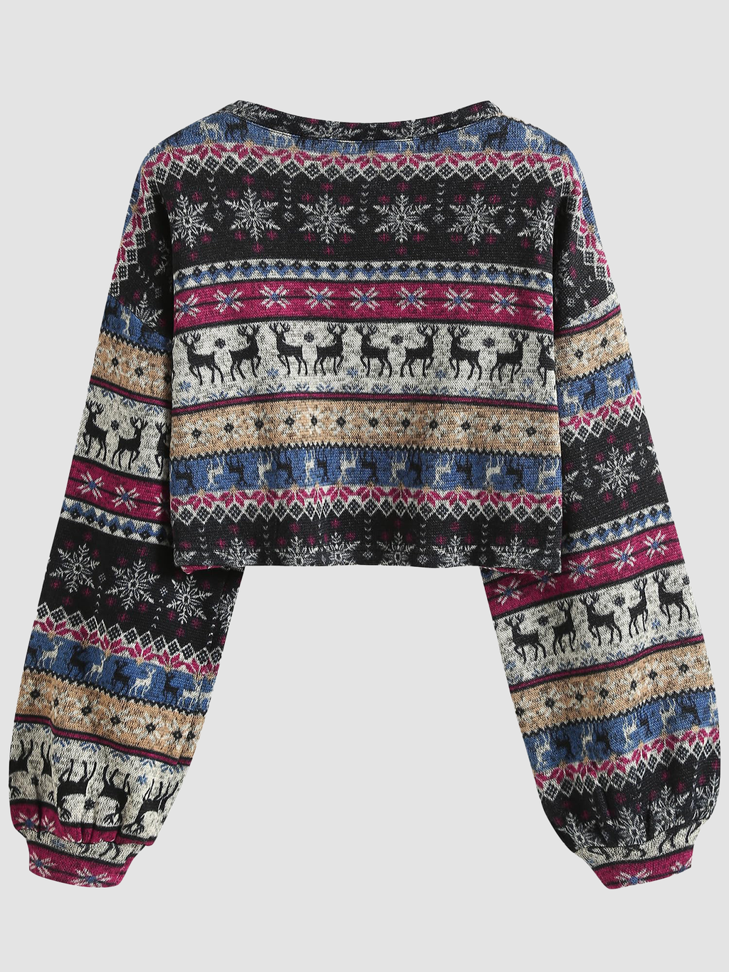 Tribal Pattern Knit Sweater