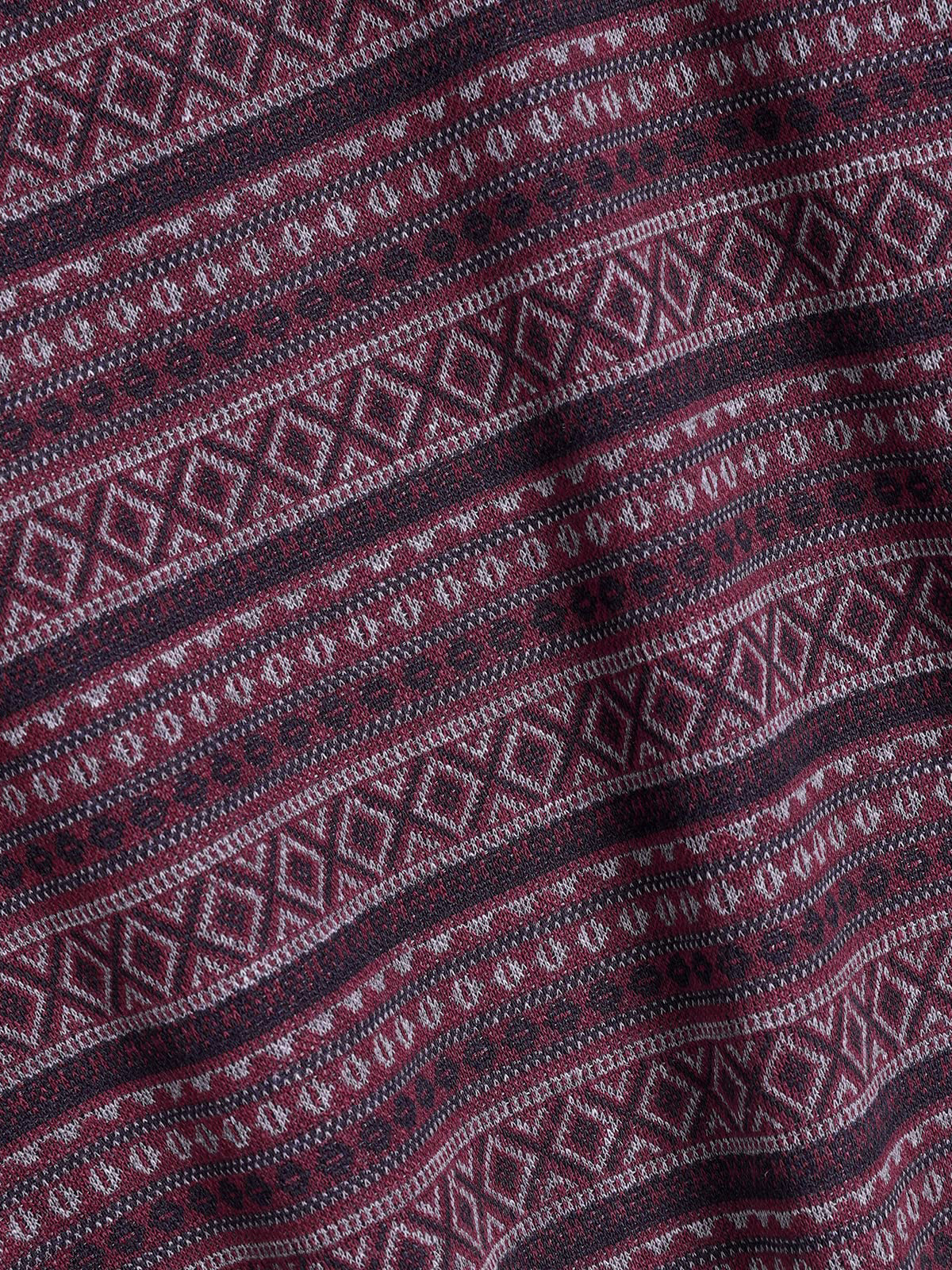 Tribal Pattern Knit Sweater