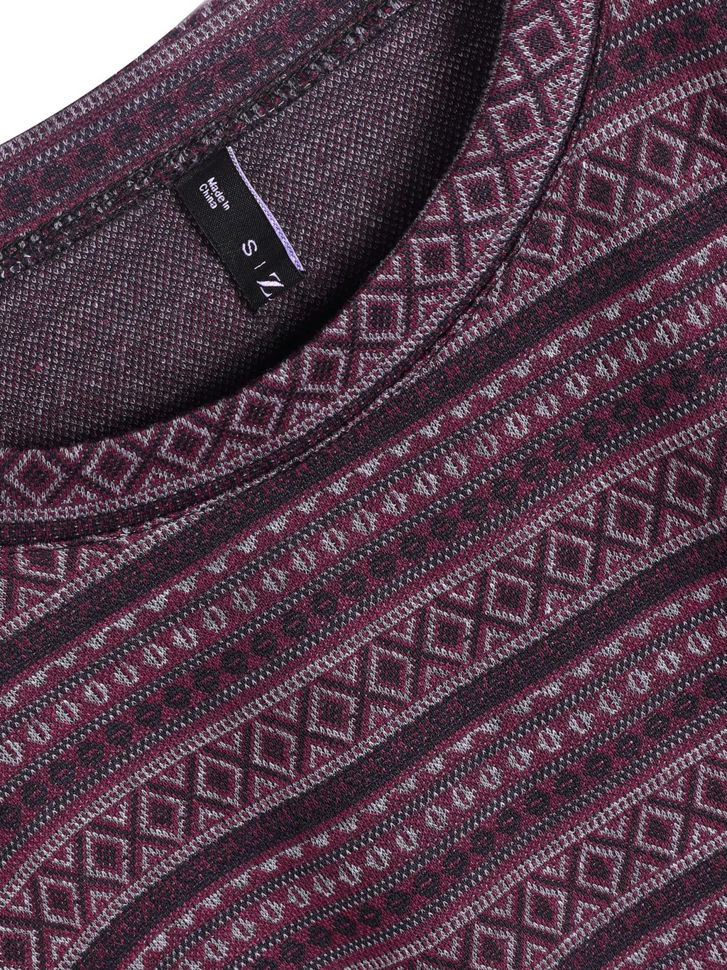 Tribal Pattern Knit Sweater