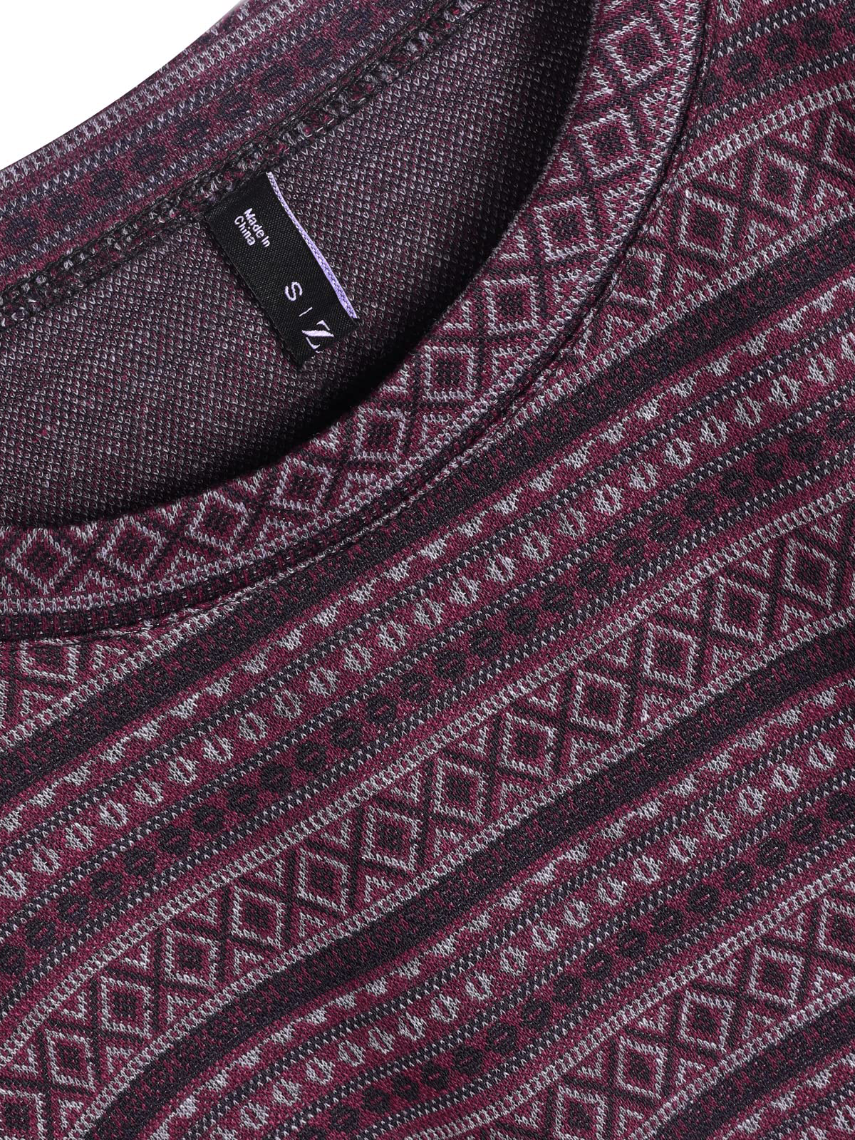 Tribal Pattern Knit Sweater