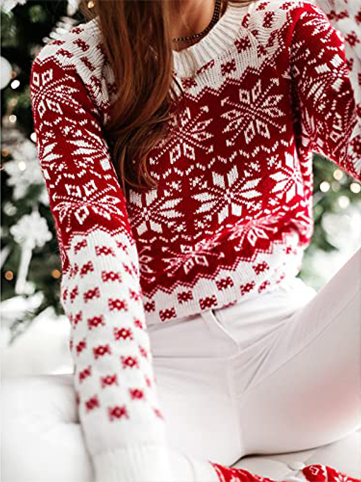 Christmas Snowflake Knit