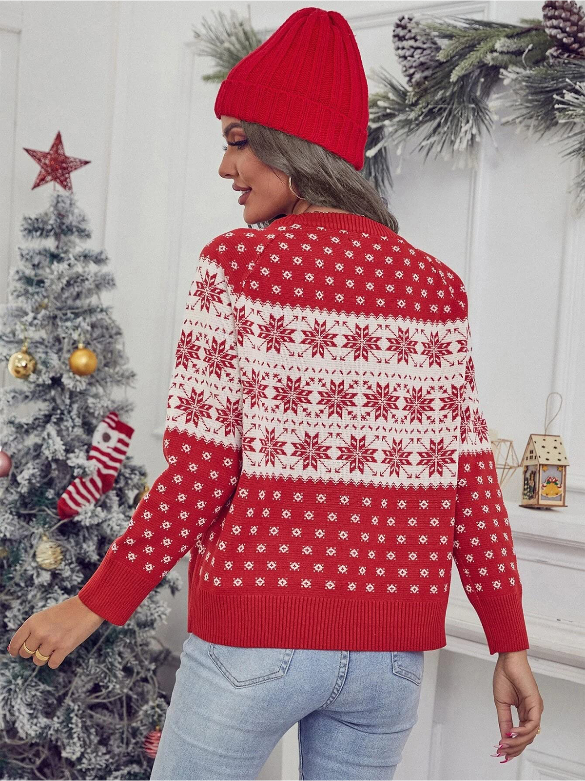 Christmas Snowflake Knit