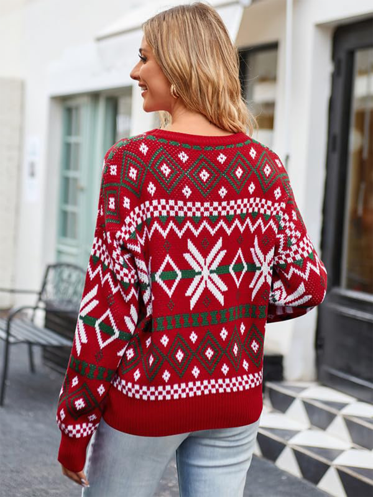 Christmas Snowflake Knit