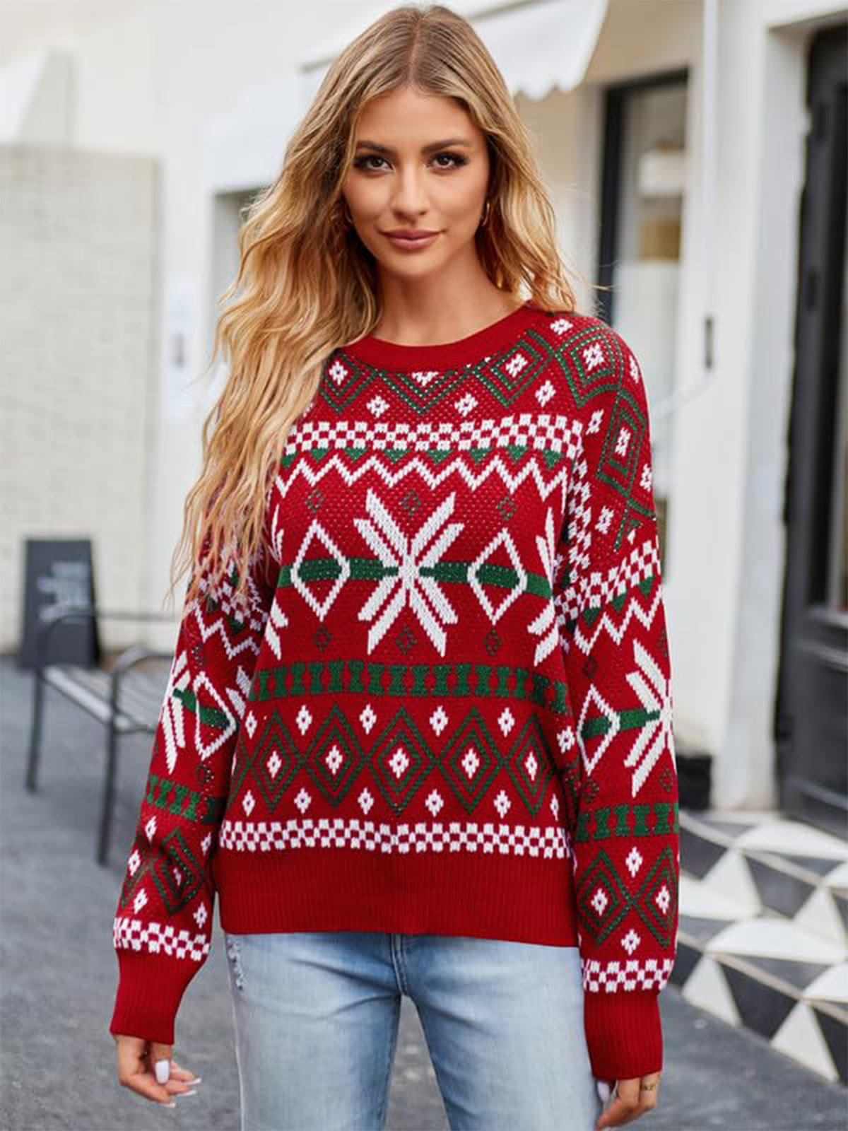 Christmas Snowflake Knit