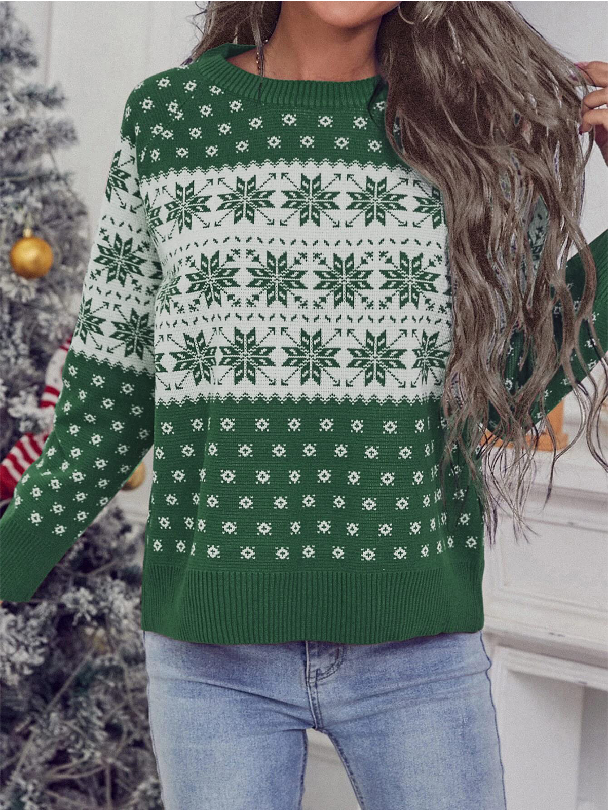 Christmas Snowflake Knit