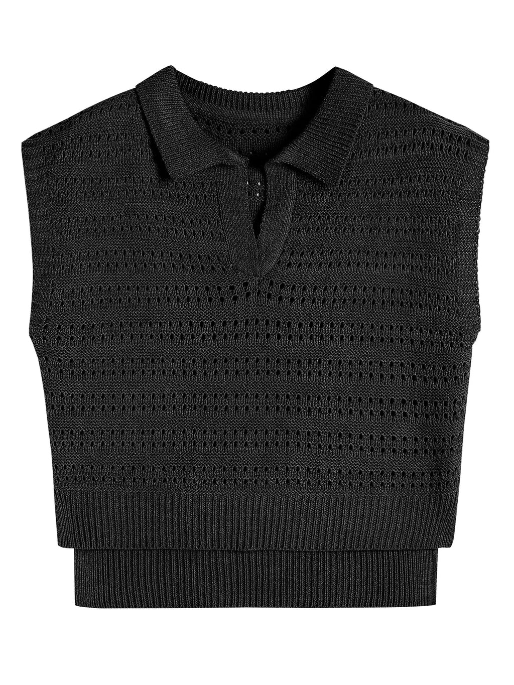 2026 Polo Sleeveless V-Neck Knit Sweater