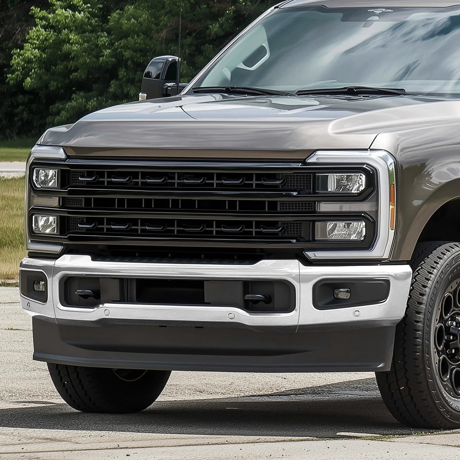 Modular Style Front Bumper w/ Parking Sensor Holes 23-25 Ford F-250 F350 Super Duty