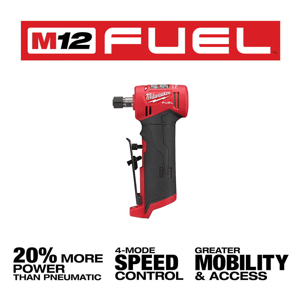 2026 Milwaukee 2485-20 M12 FUEL 12V 1/4" Cordless Right Angle Die Grinder - Bare Tool