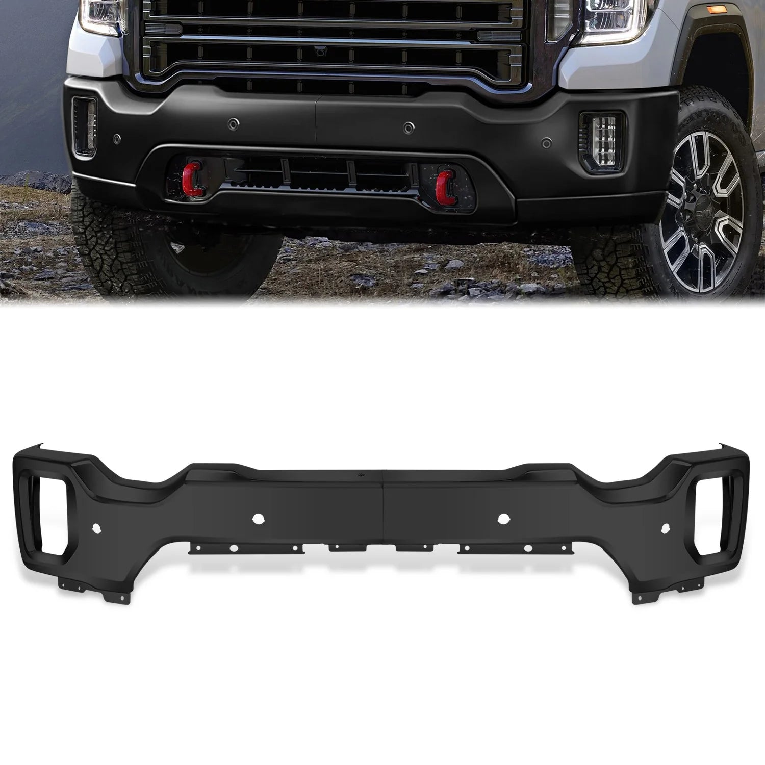 Modular Style Front Bumper w/ Parking Sensor Holes20-23 GMC Sierra 2500 3500 HD
