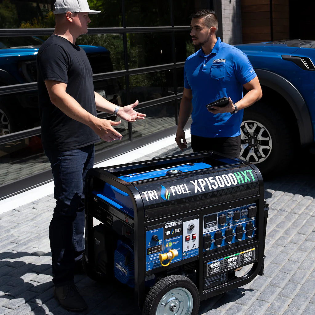 15,000 Watt Electric Start Tri Fuel Portable Generator