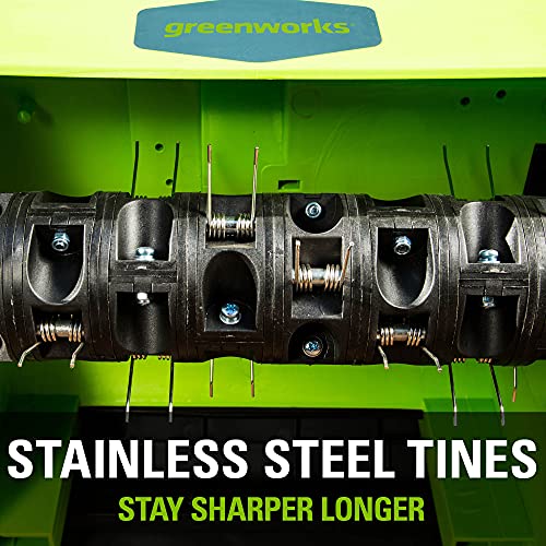 2026 Greenworks 10 Amp 14” Corded Electric Dethatcher (Stainless Steel Tines)