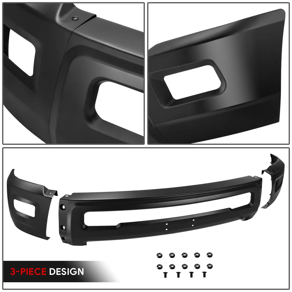 Modular Style Front Bumper w/ Fog Light Cutouts15-19 Chevy Silverado 2500 3500