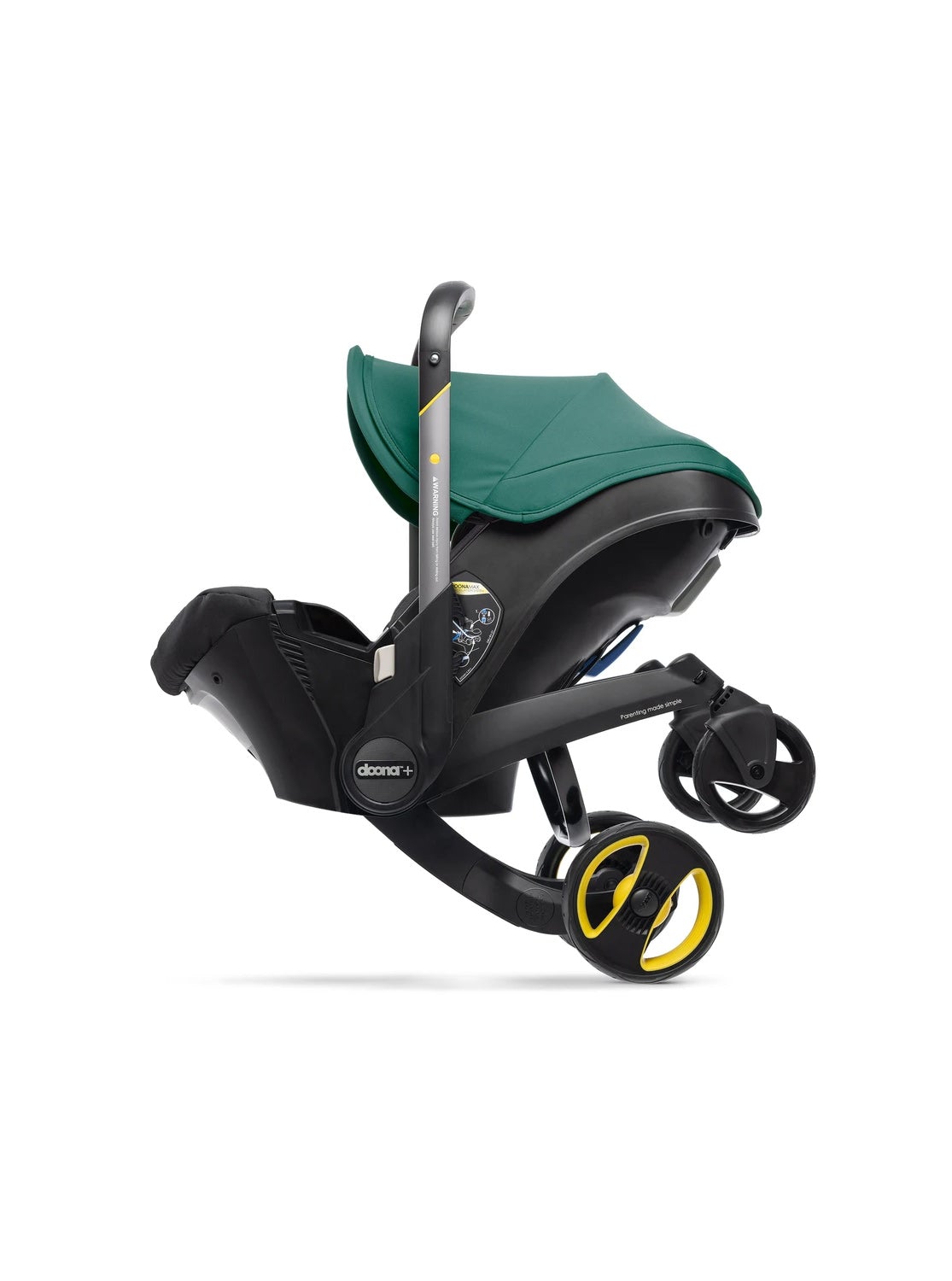 2026 Doona Infant Car Seat Stroller with LATCH Base – Midnight Edition | Car to Stroller in Seconds, Aircraft Approved, Includes Essentials Bag