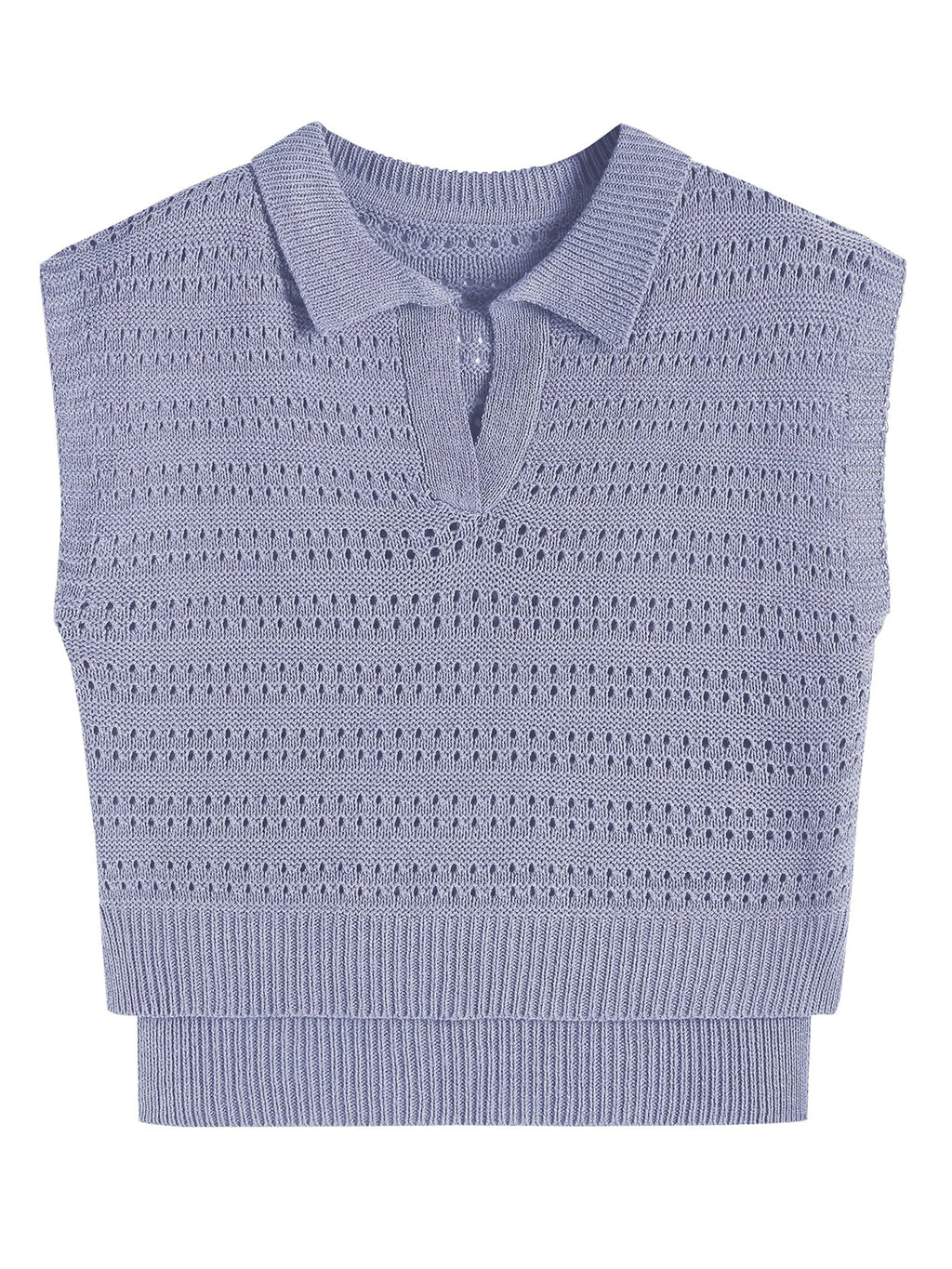 2026 Polo Sleeveless V-Neck Knit Sweater
