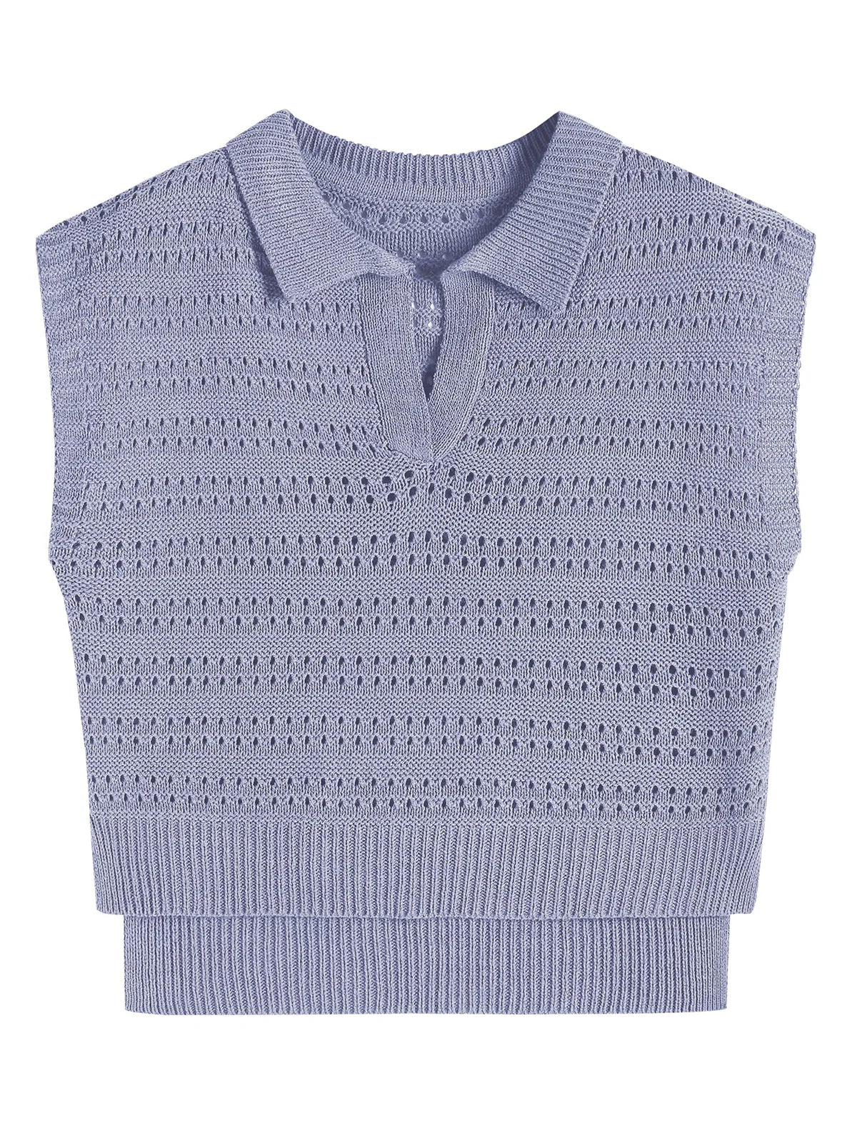 2026 Polo Sleeveless V-Neck Knit Sweater