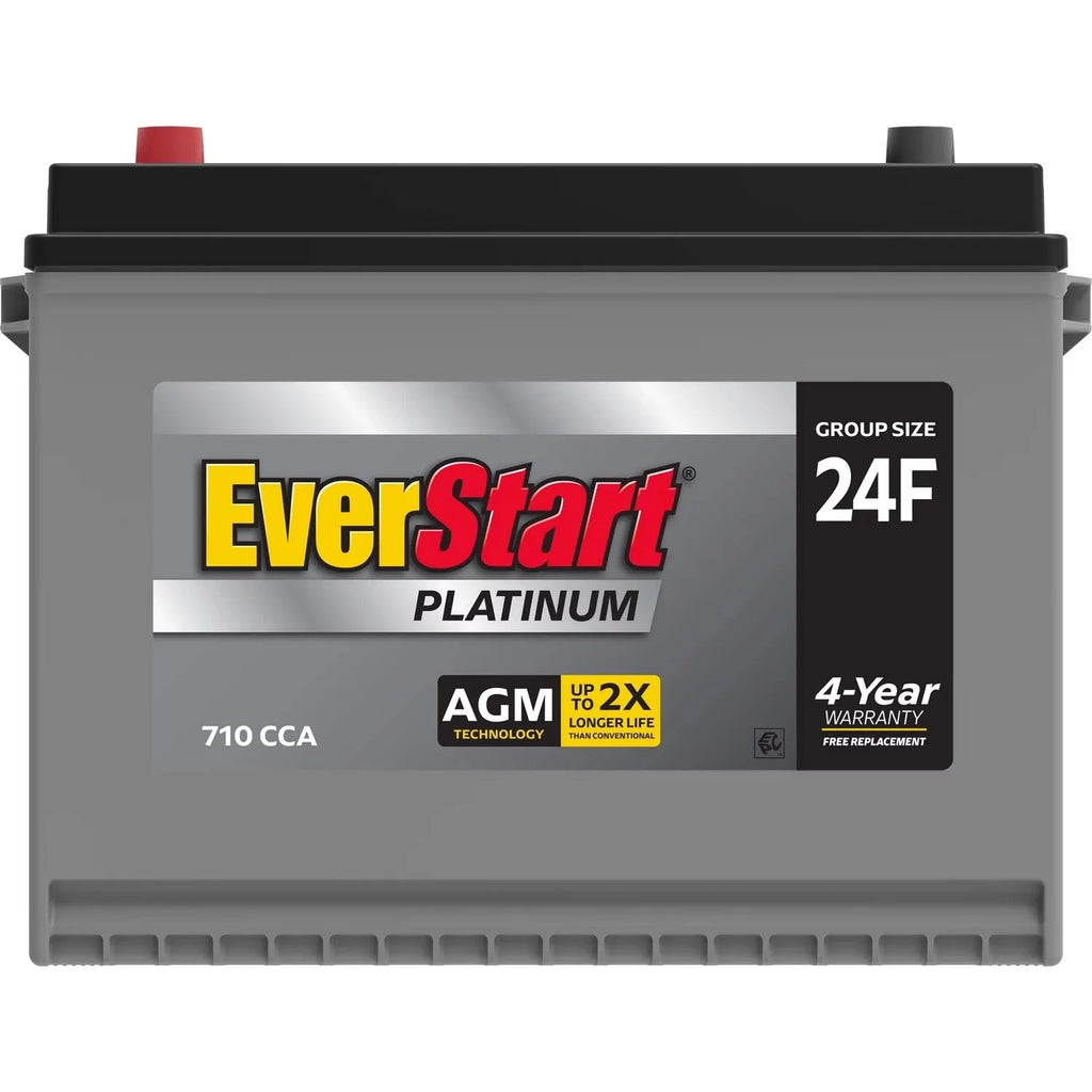 2026 EverStart Platinum AGM car battery, Group 24F, 12 Volt, 750 CCA – Made in the USA