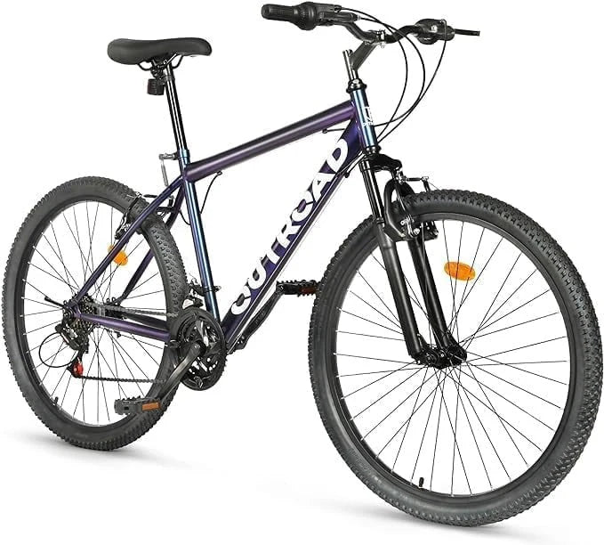 2026 Outroad 26 Inch Mountain Bike, 21-Speed/High-Carbon Steel/Aviation Grade Frame, Dual Disc/V Brake, Adjustable Ergonomic Seat Bycycle for Men Women Adult, Quick Assembly in 20 Minutes