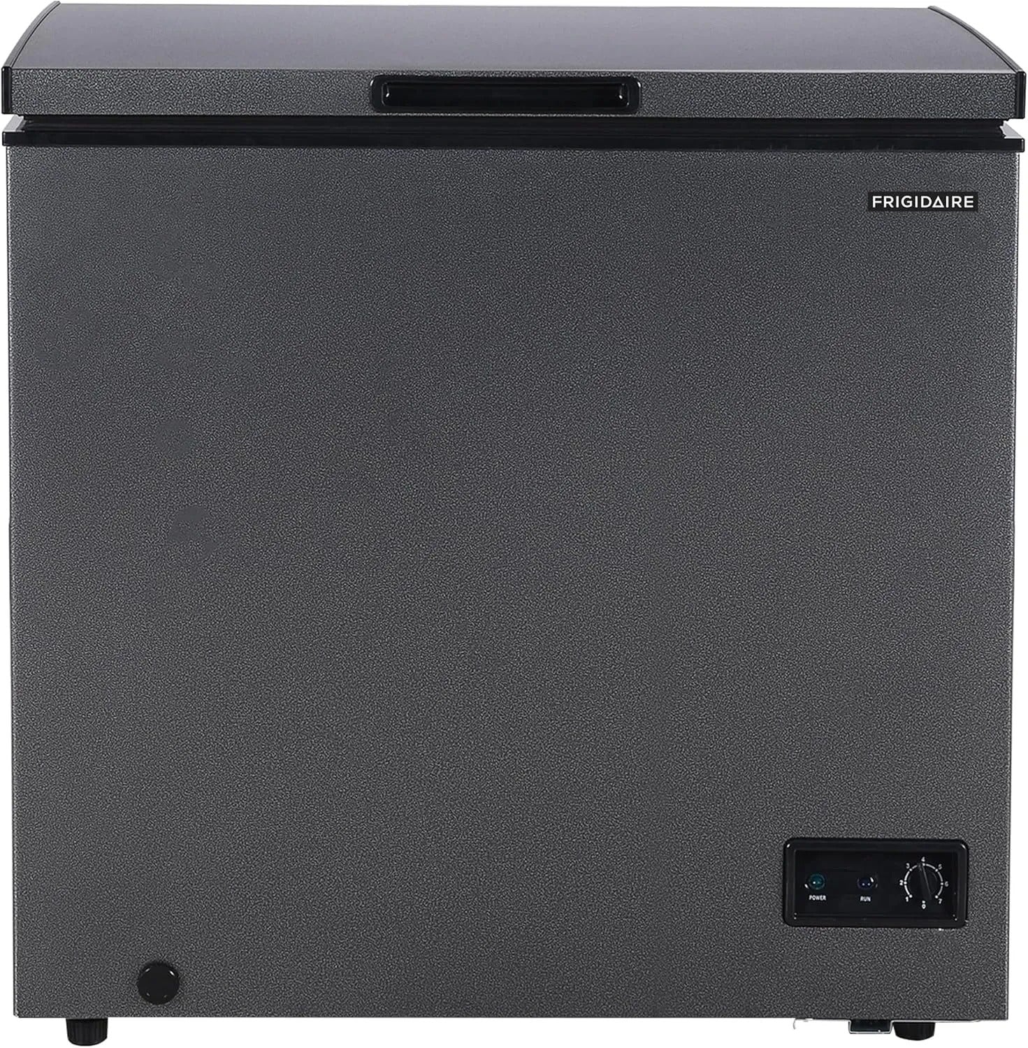 2026 Frigidaire chest freezer (7 cubic feet), granita finish, adjustable thermostat, easy defrost function, removable basket