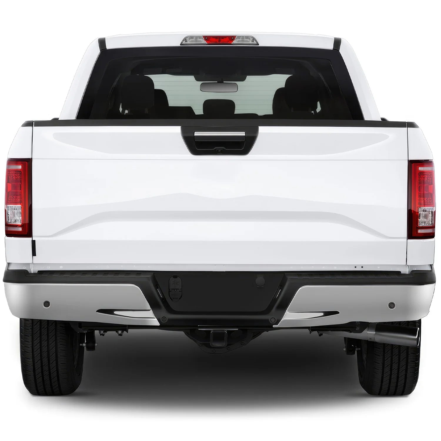 Rear Step Bumper w/Sensor Holes, Towing Pkg  15-20 Ford F-150
