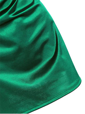 2026 Side Slit Satin Sexy Short Homecoming Dress