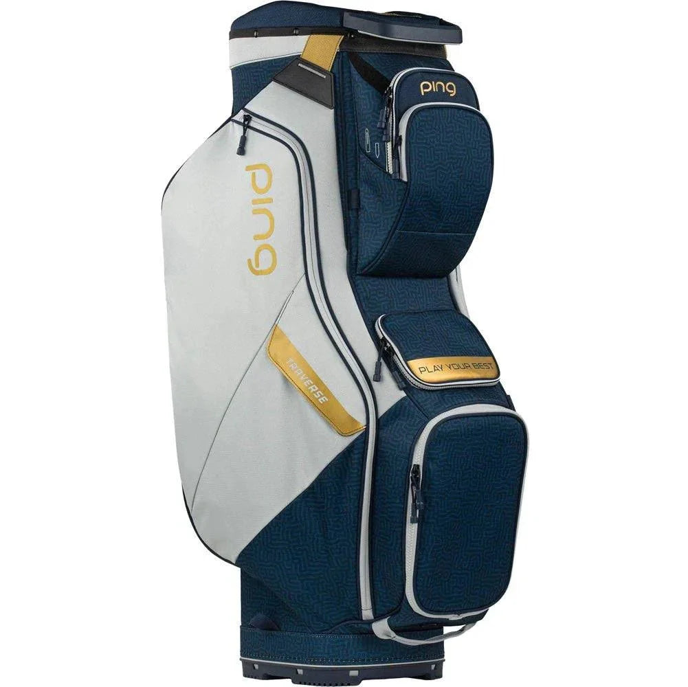 2026 Ping Traverse Cart Bag - Black White