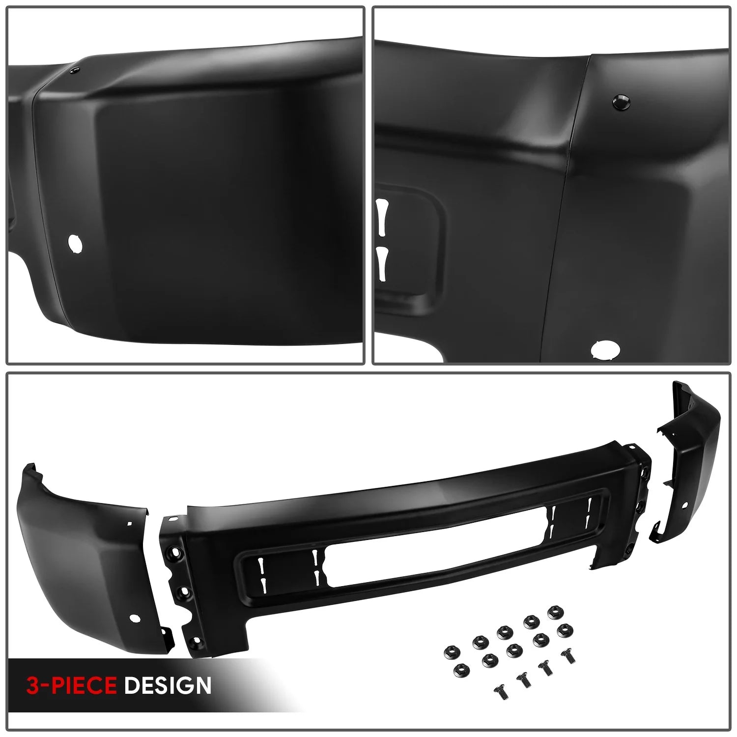 Modular Style Front Bumper w/ Parking Sensor Holes15-19 Chevy Silverado 2500 3500 HD