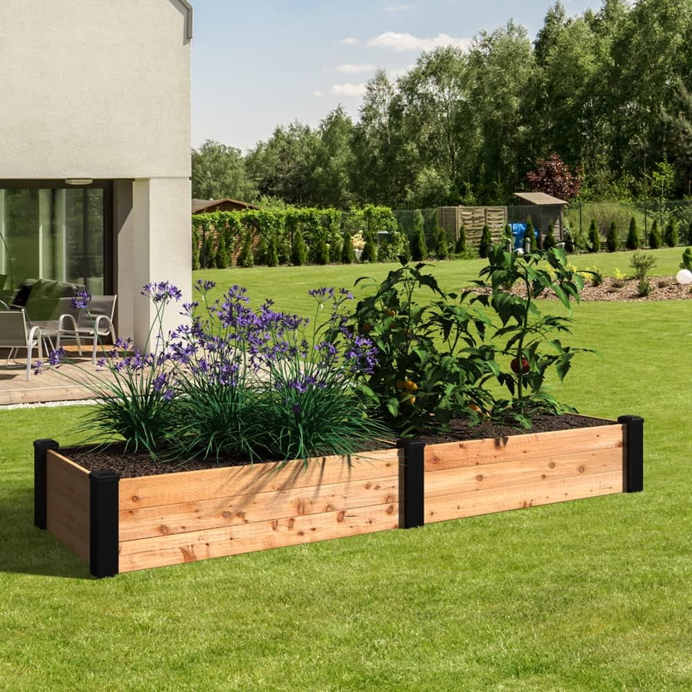 2026 Outdoor Essentials Haven 2 ft. x 8 ft. Natural Cedar Raised Garden Bed