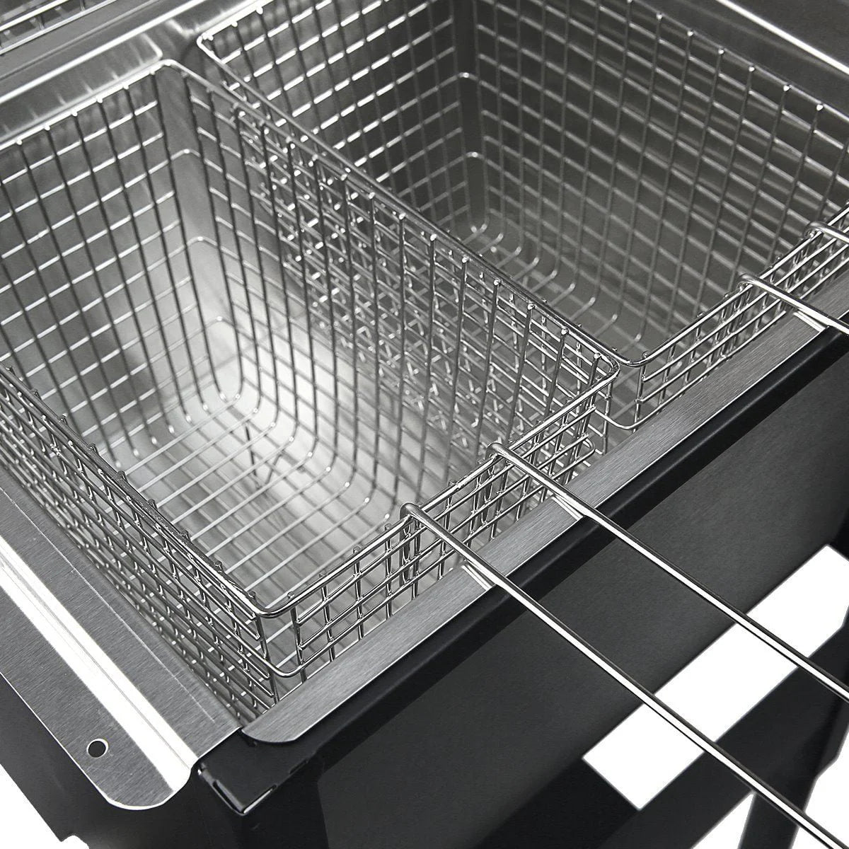 2026 Barton High-Pressure Deep Fryer Triple Basket Dual Burner Stainless Steel Cooker Fryer Black